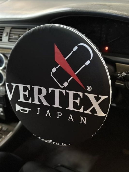 Vertex Steering Wheel Cover; Black