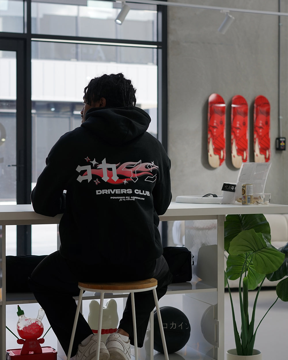 "Drivers Club" Hoodie // BLACK