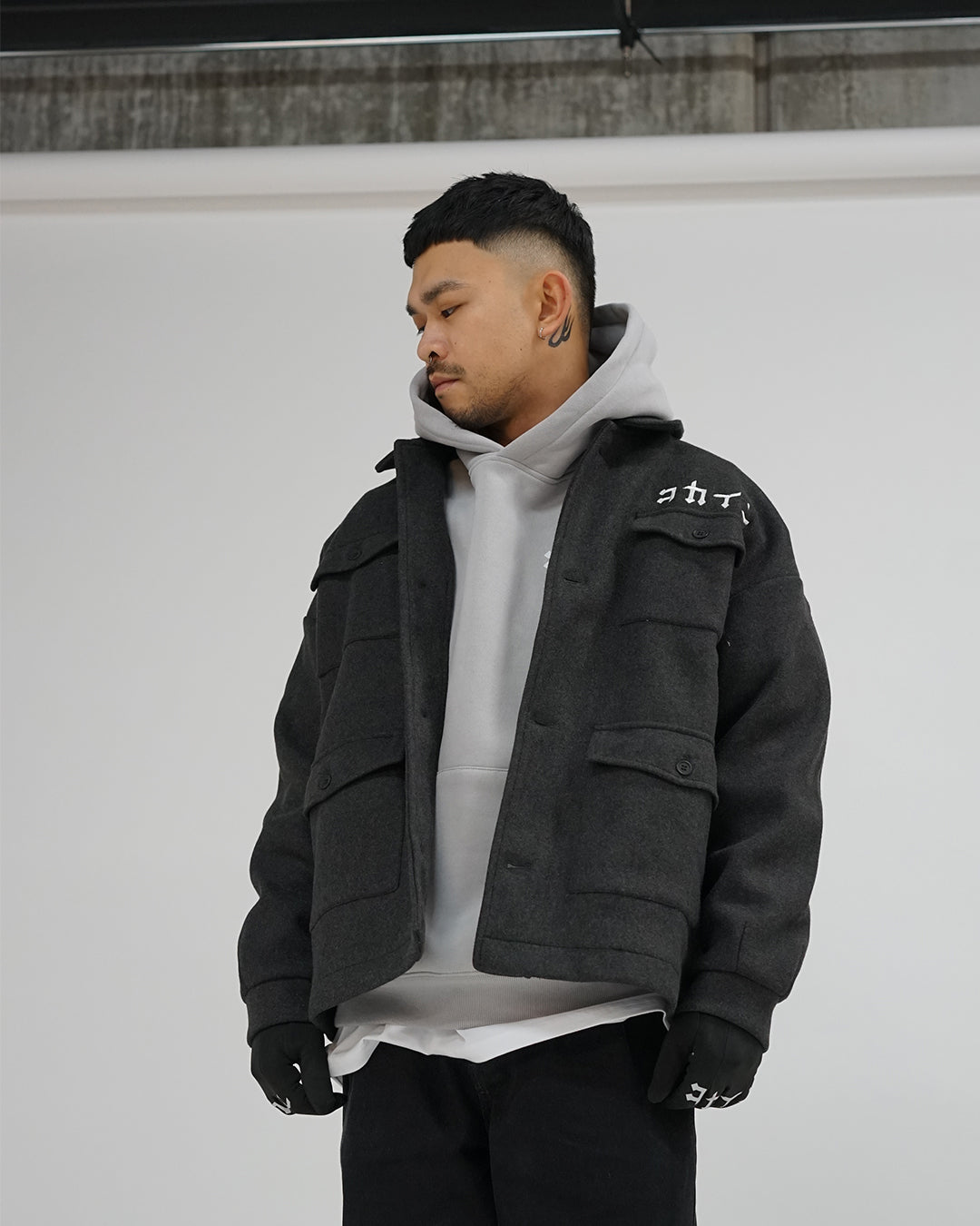 Grey Blouson Jacket ///