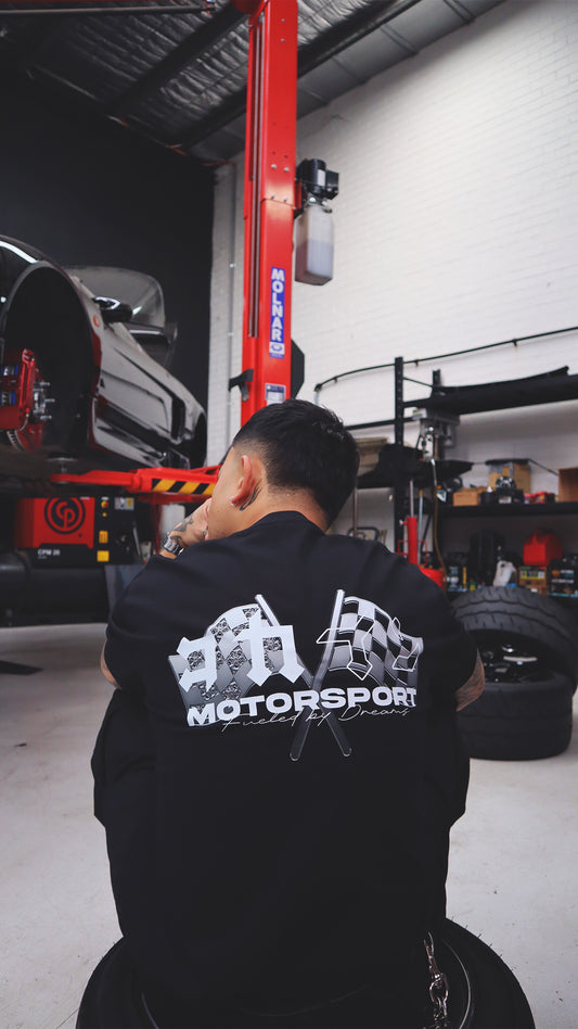 "Motorsport" T Shirt // Black