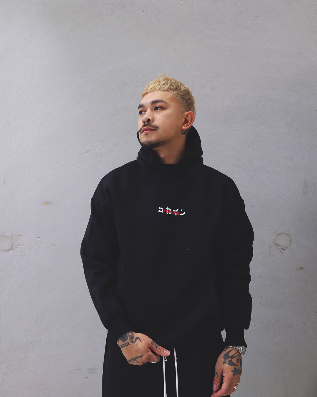 Fortune Gxng x KOKAINE "Collab" Hoodie // BLACK