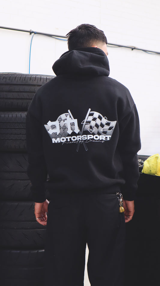 "Motorsport" Hoodie // BLACK