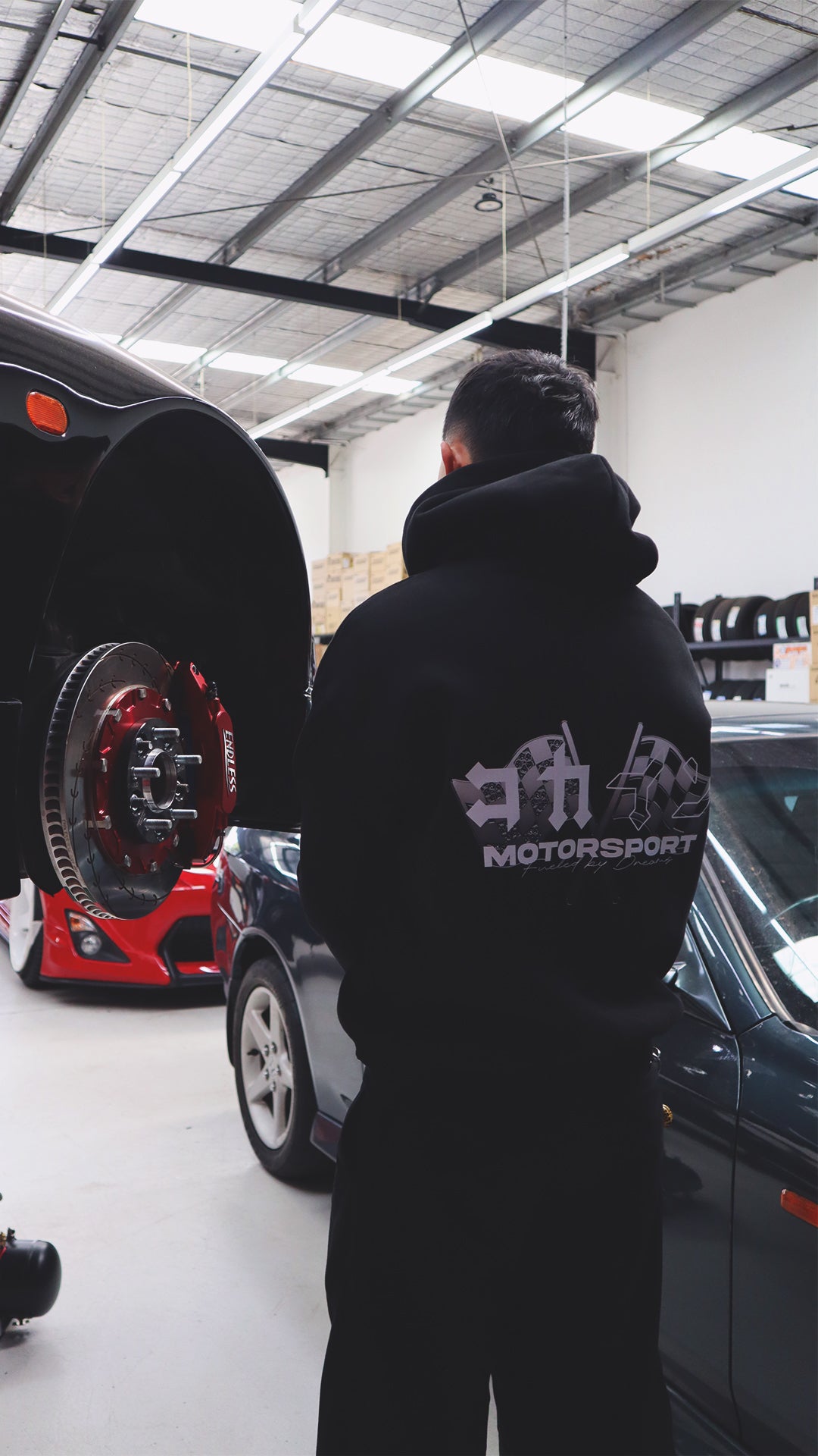 "Motorsport" Hoodie // BLACK
