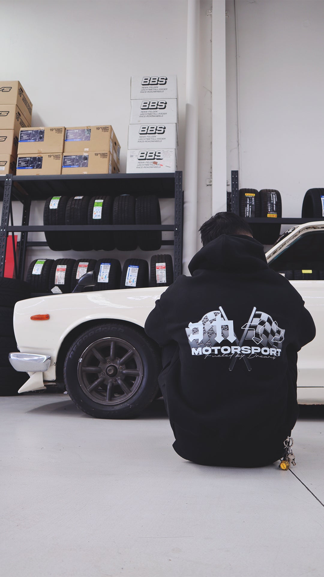 "Motorsport" Hoodie // BLACK