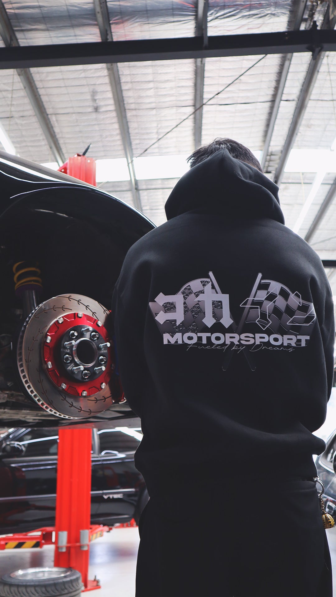 "Motorsport" Hoodie // BLACK