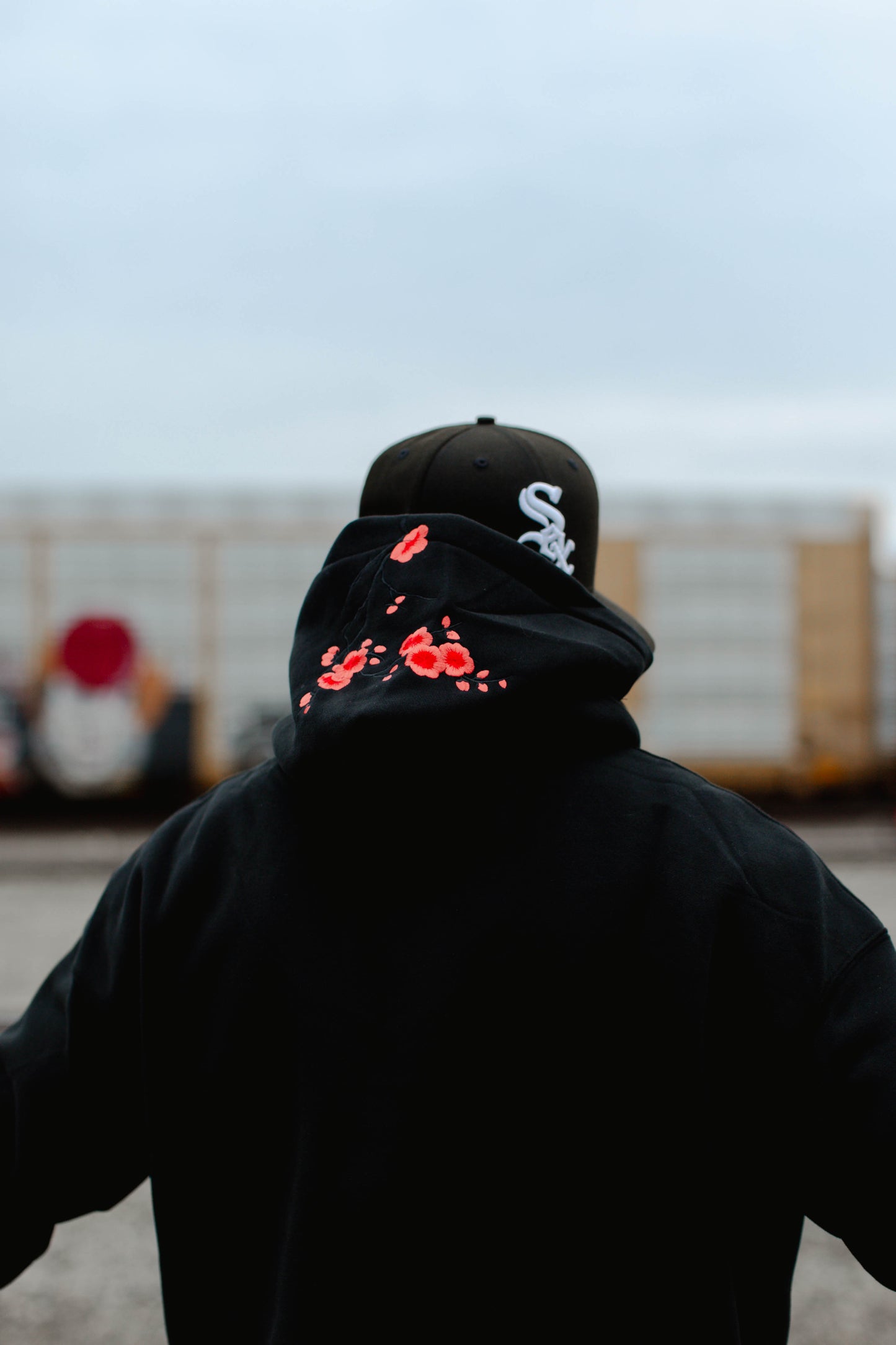 Black / Red Blossom V2 //// Hoodie