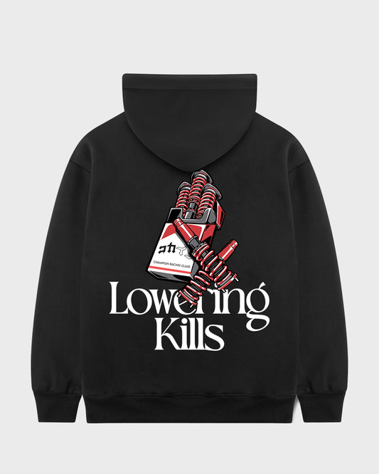 "Lowering Kills" Hoodie // BLACK