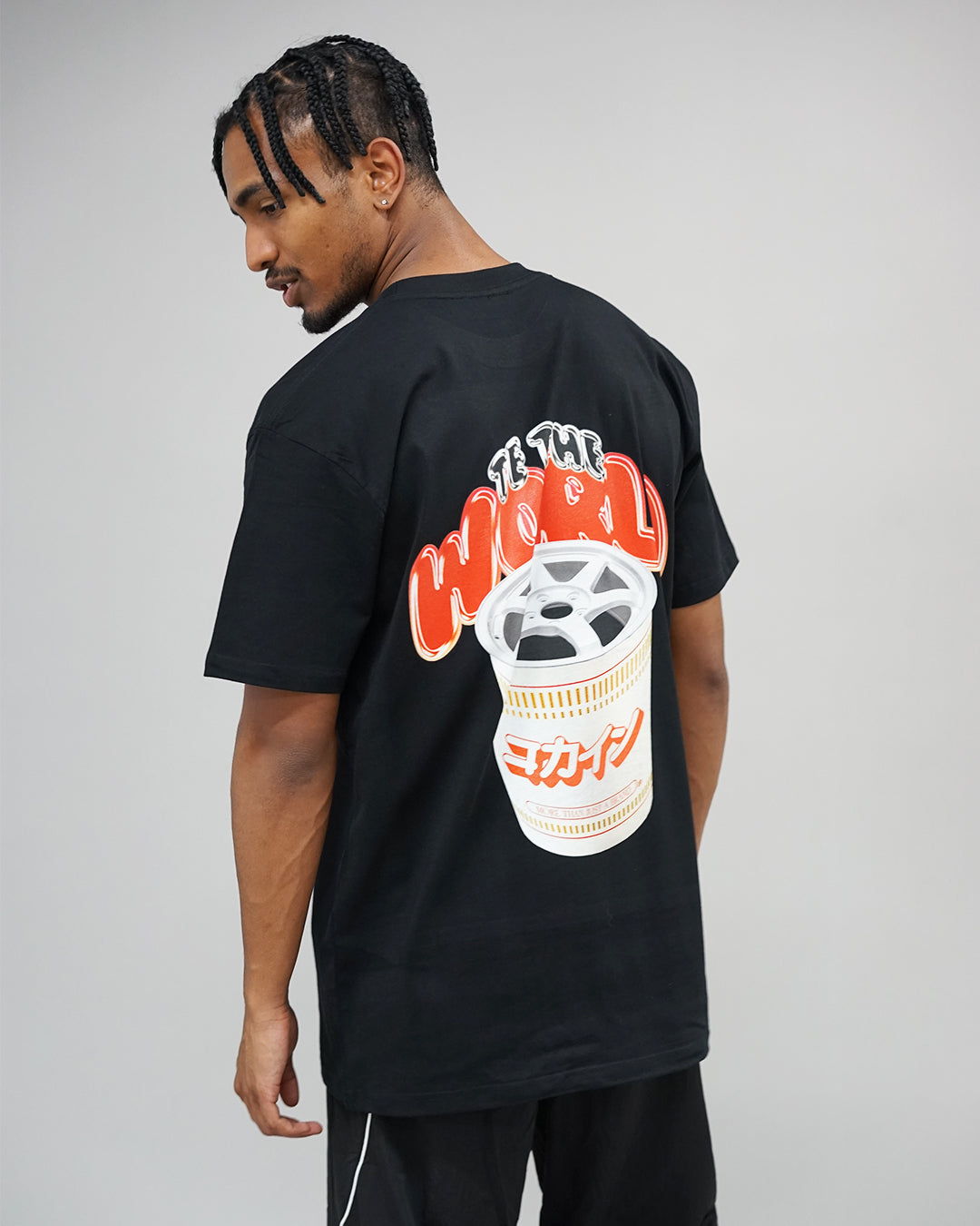 "TE The World" T Shirt // Black