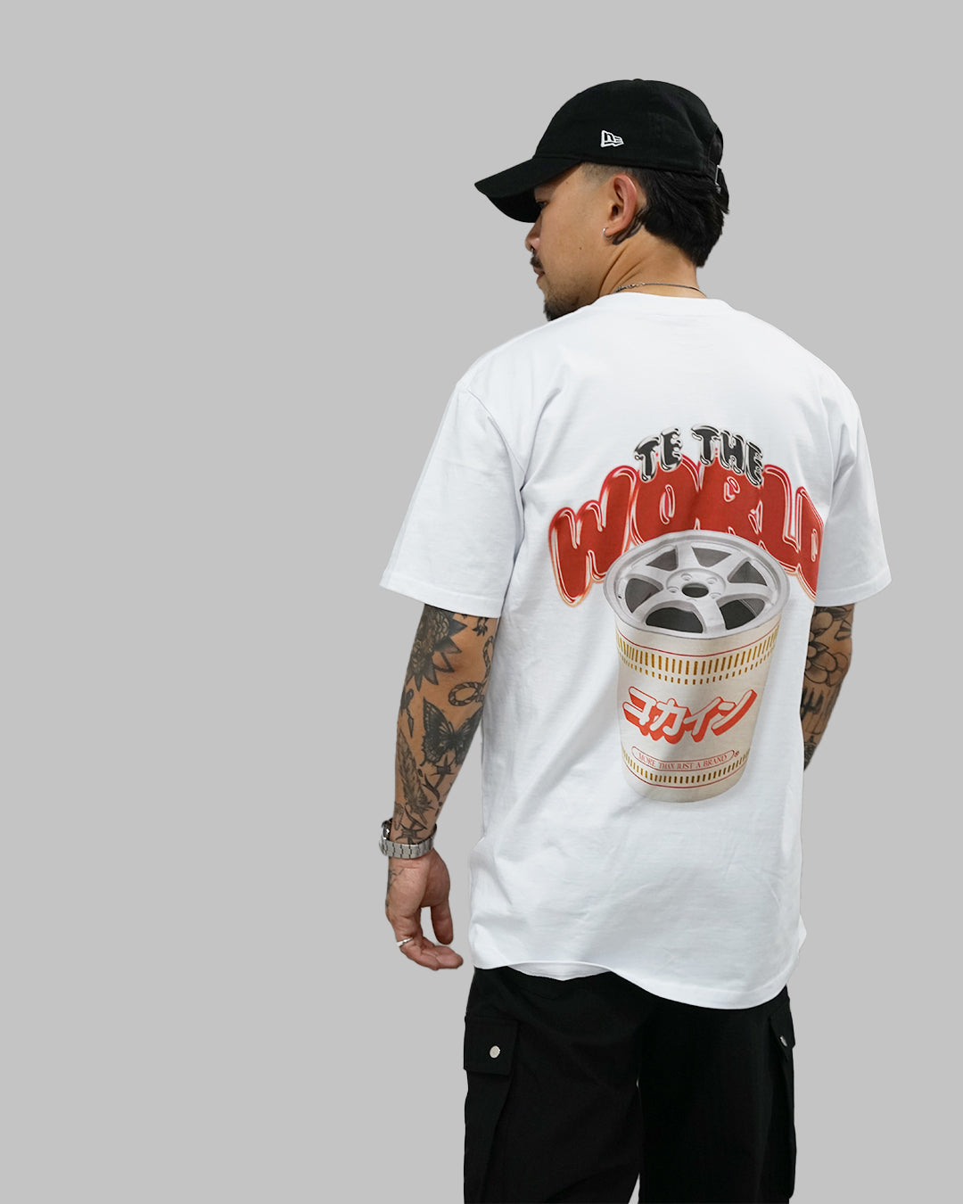 "TE The World" T Shirt // White