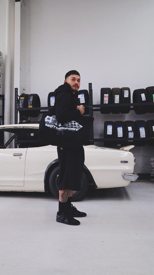 "Motorsport" Oversized Tote Bag ///