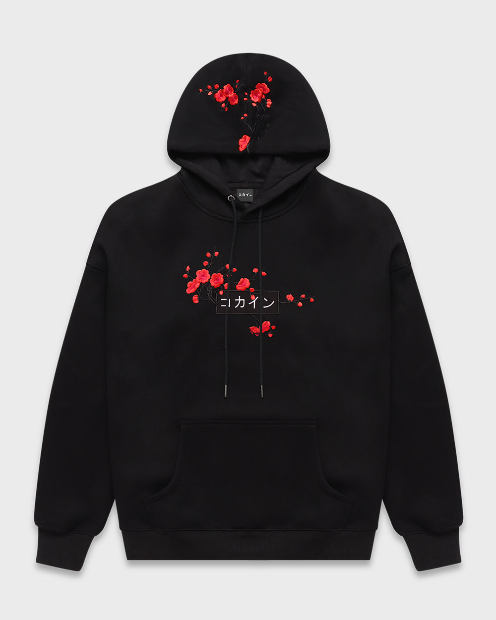 Black / Red Blossom V1 //// Hoodie