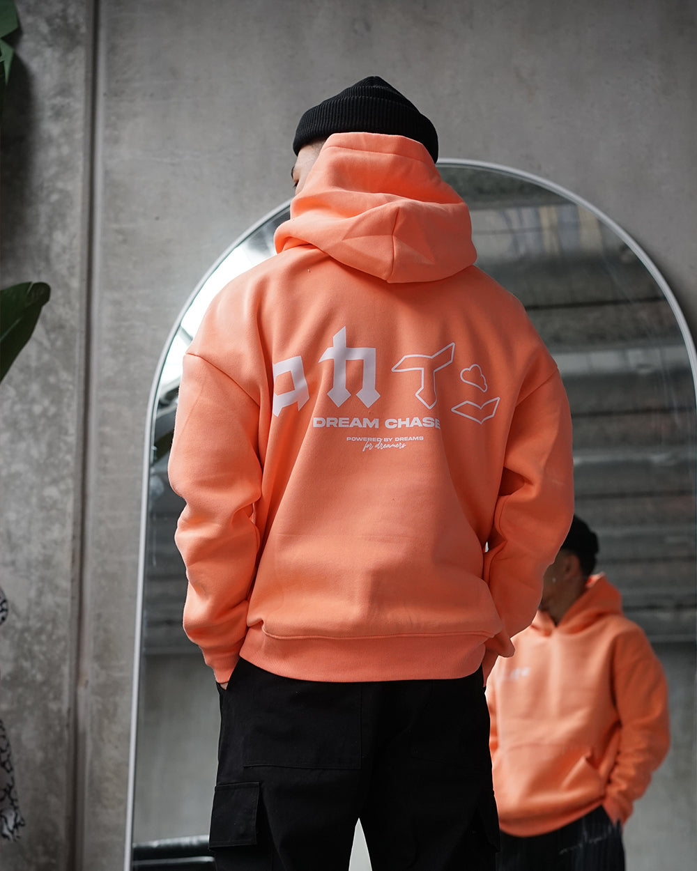 "Dream Chaser" Hoodie // PEACH