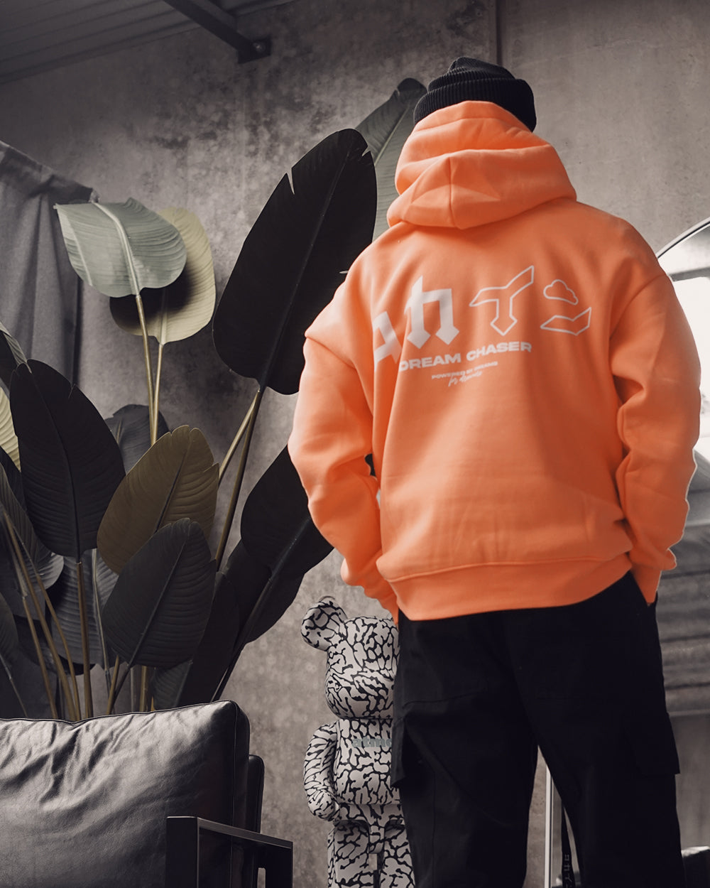 "Dream Chaser" Hoodie // PEACH