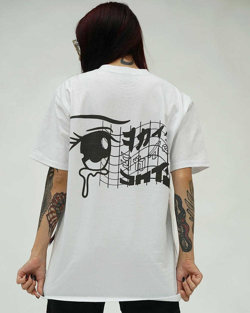 "Naki-Me" T Shirt // White
