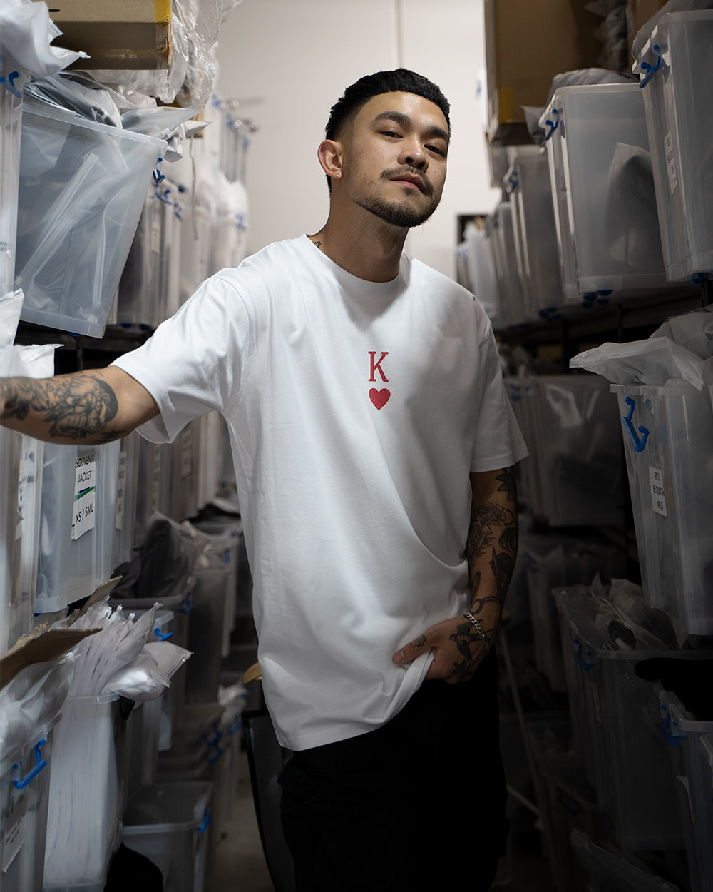 "K Love" T Shirt // White