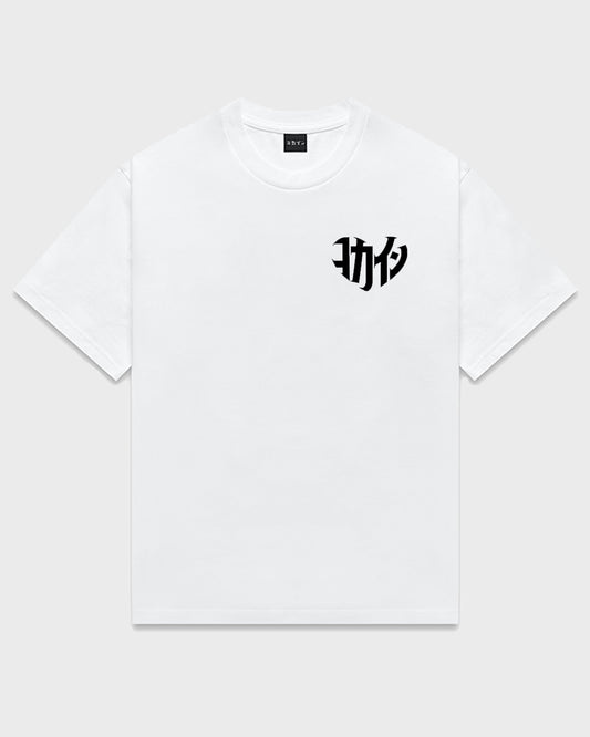 "Shinzo" LOGO BLACK T Shirt // White