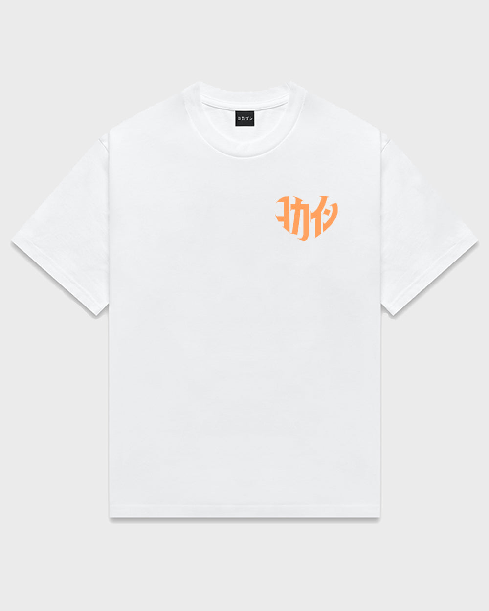 "Shinzo" LOGO PEACH T Shirt // White