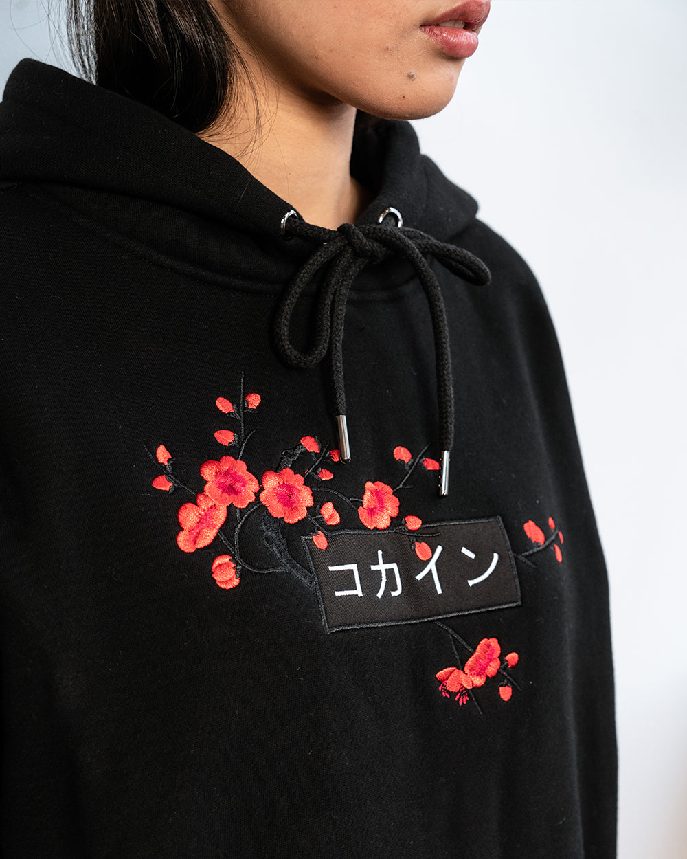 Black / Red Blossom V1 //// Hoodie