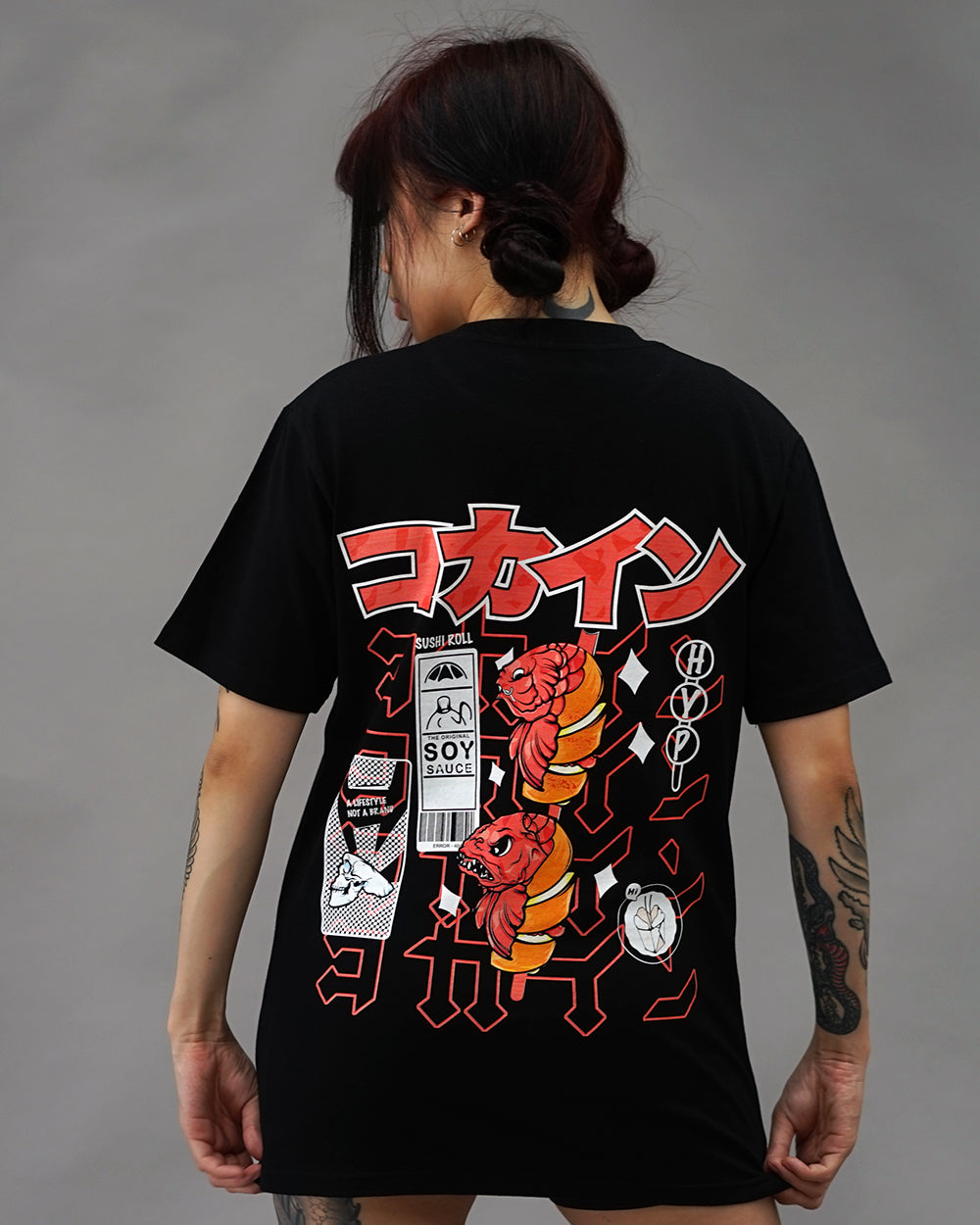 "Sushi" T Shirt // Black