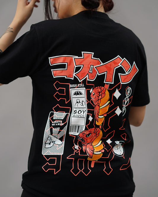 "Sushi" T Shirt // Black
