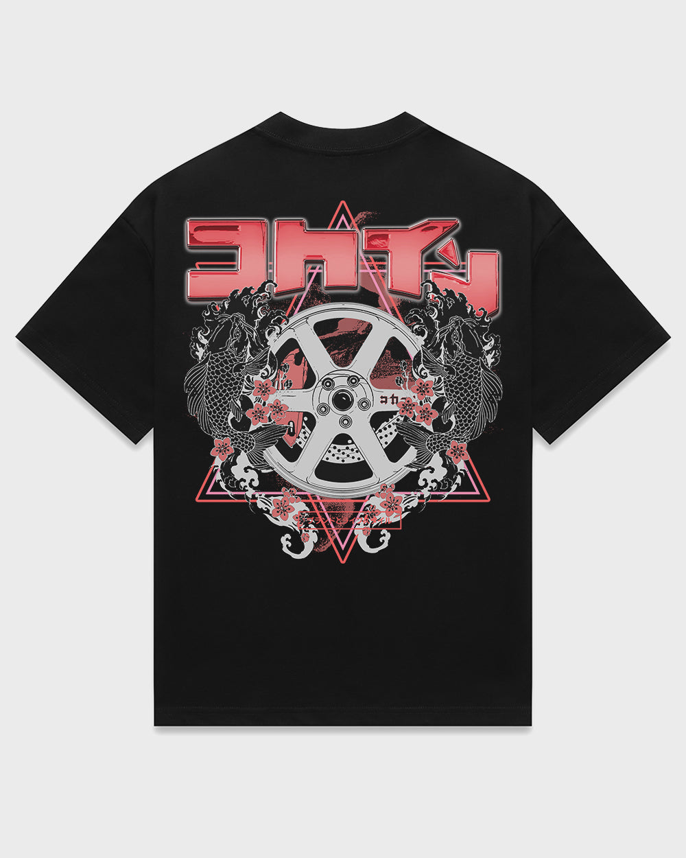 "TE37" Koi Fish T Shirt // Black