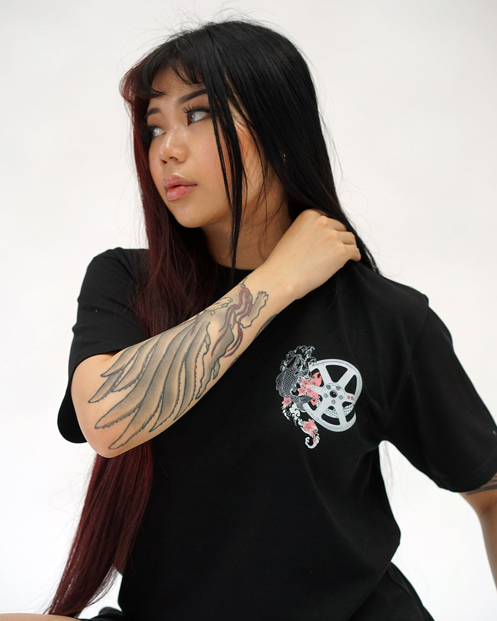 "TE37" Koi Fish T Shirt // Black