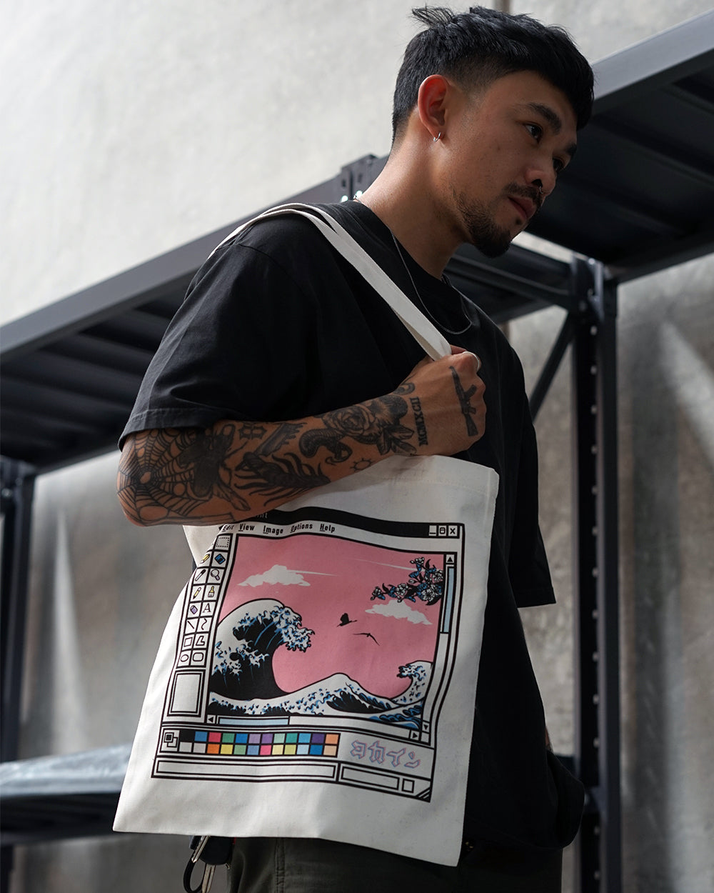 "Waves" Tote Bag ///