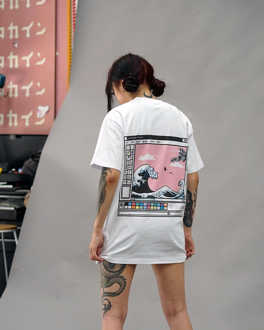 "Waves" T Shirt // White