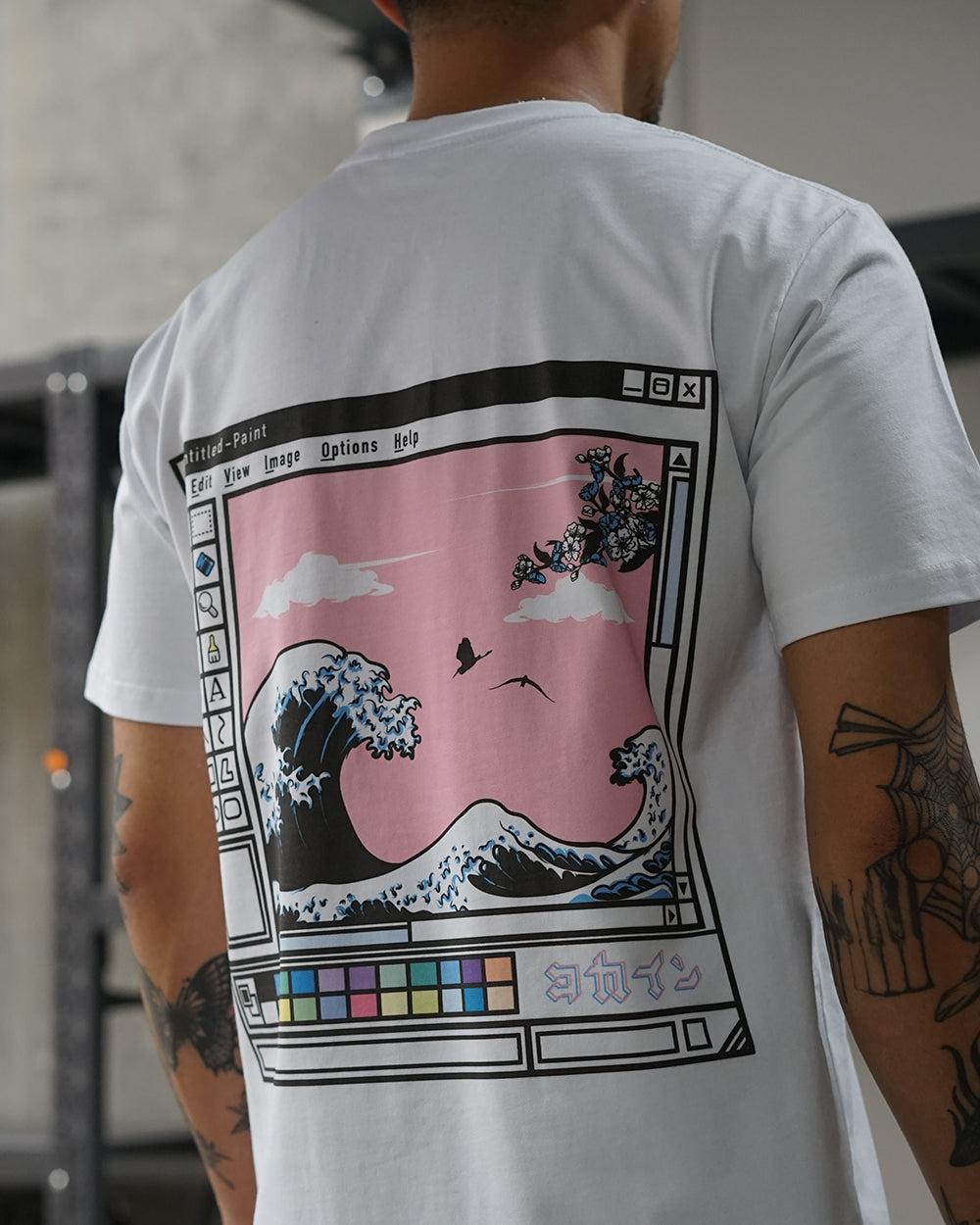 "Waves" T Shirt // White