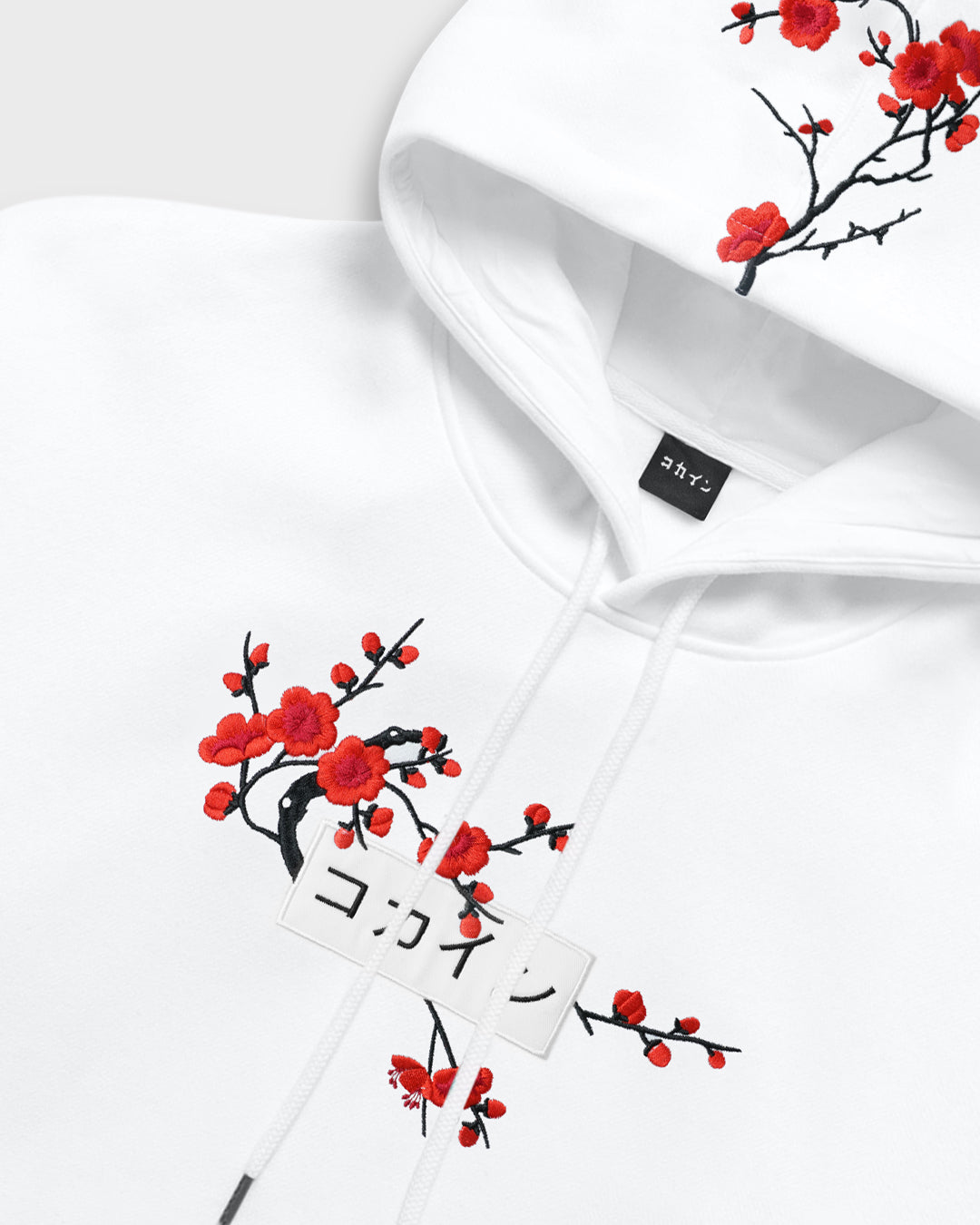 White Red Blossom V1 //// Hoodie