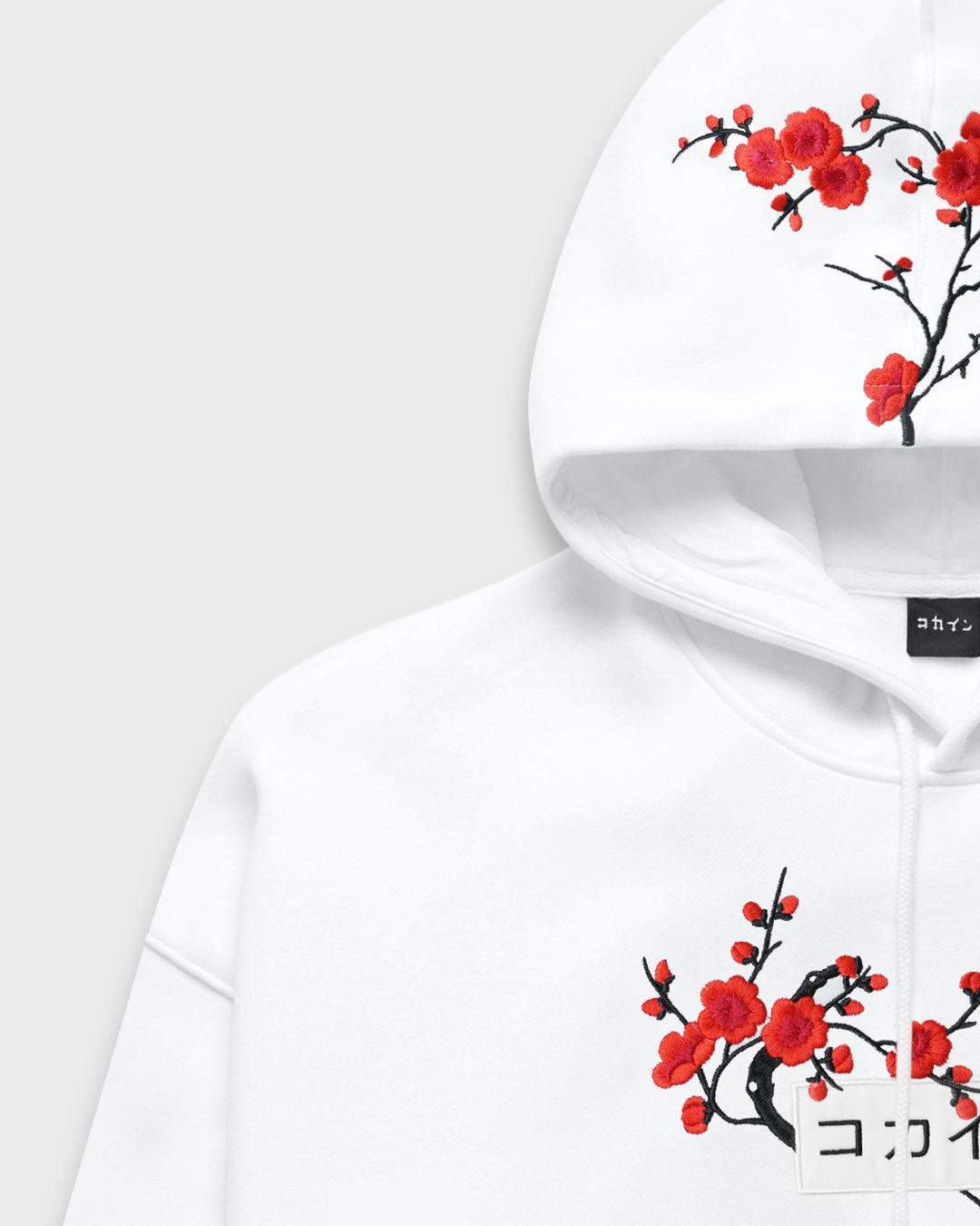 White Red Blossom V1 //// Hoodie