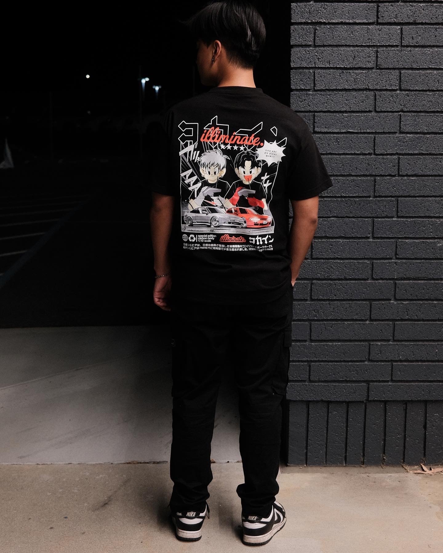 Illiminate x KOKAINE "POP UP" T Shirt // Black