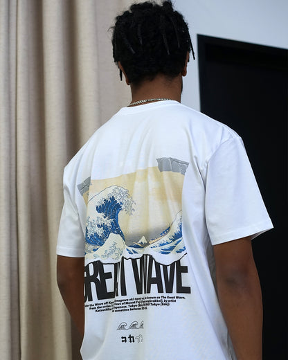 "The Great Wave" T Shirt // White