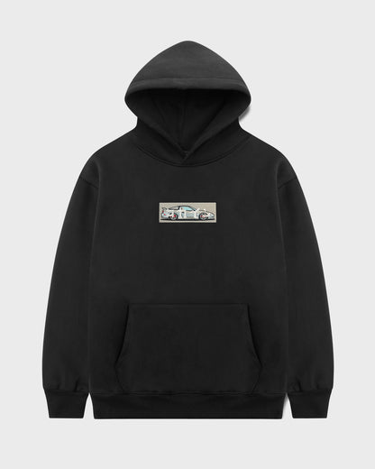 "180SX" Patch Hoodie // BLACK