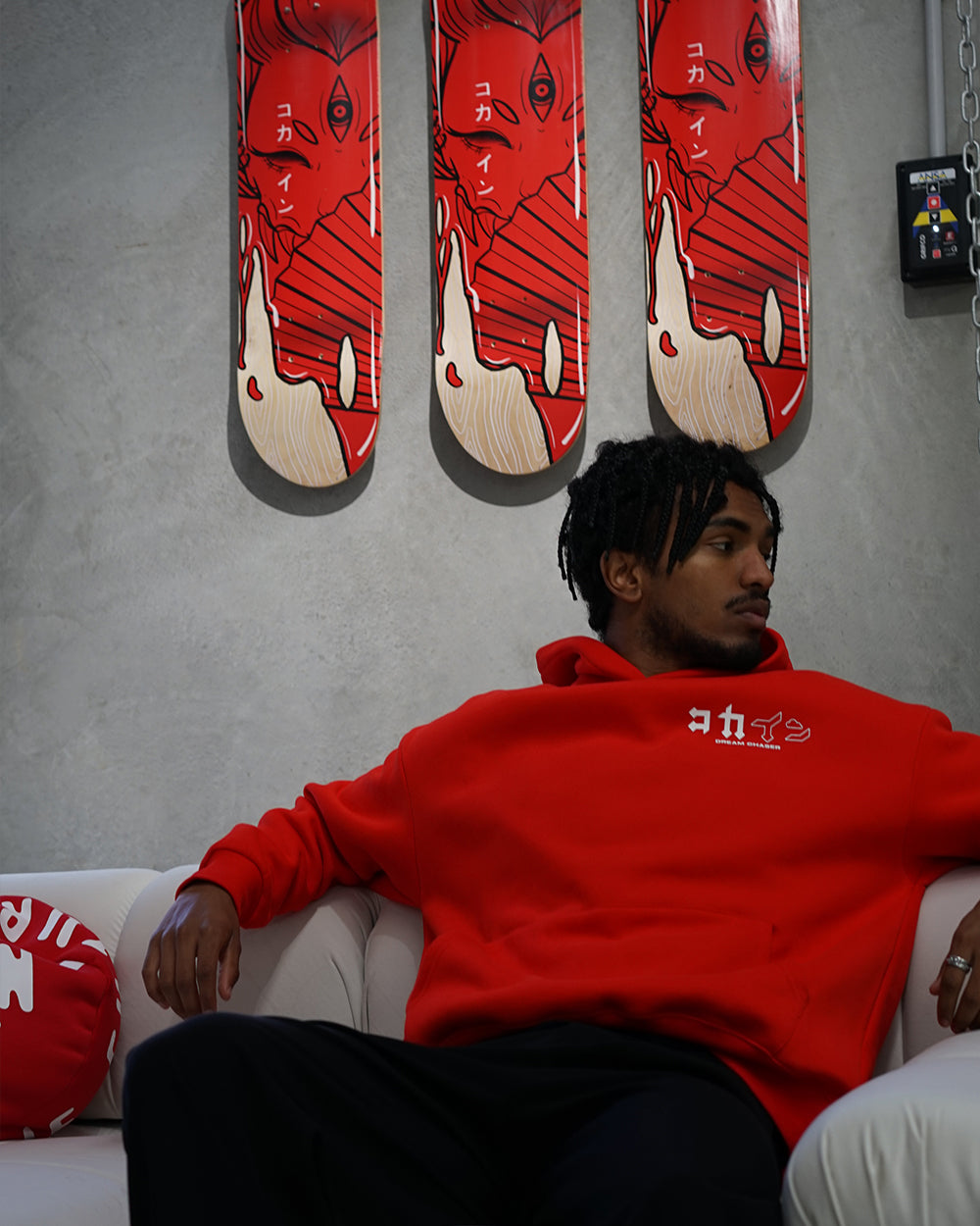 "Dream Chaser" Hoodie // ICHIGO RED