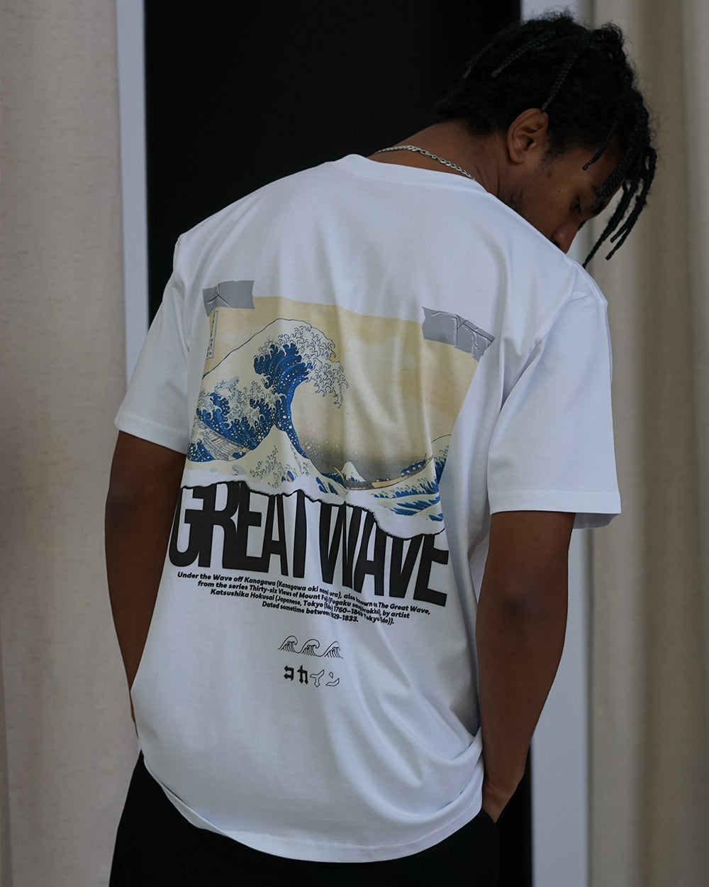 "The Great Wave" T Shirt // White