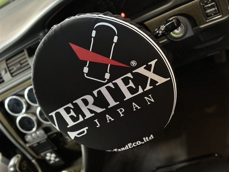 Vertex Steering Wheel Cover; Black