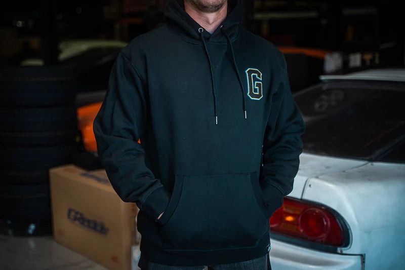 GReddy Tri-color G Logo Pullover Hoodie - Black