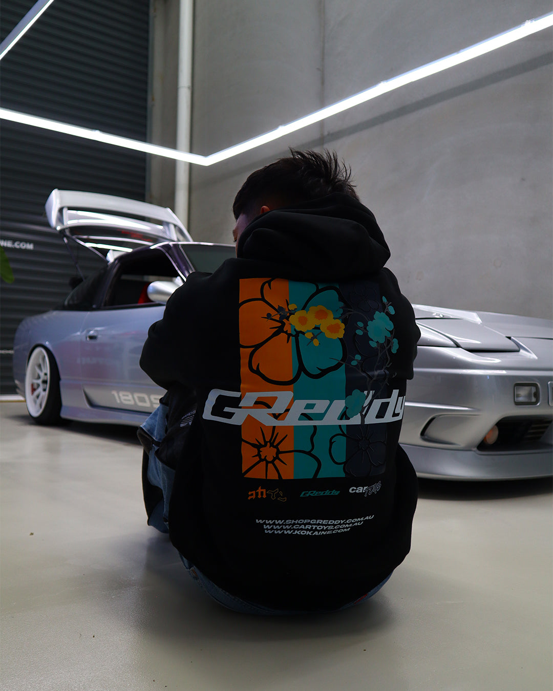 "GReddy" Collab Hoodie // BLACK