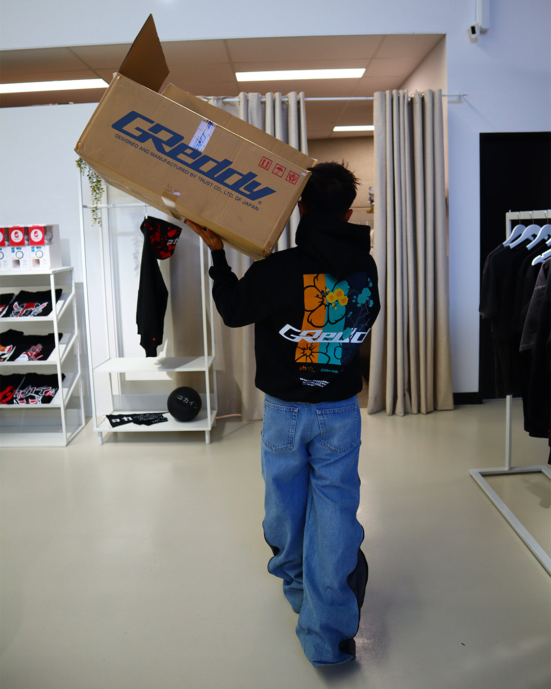 "GReddy" Collab Hoodie // BLACK