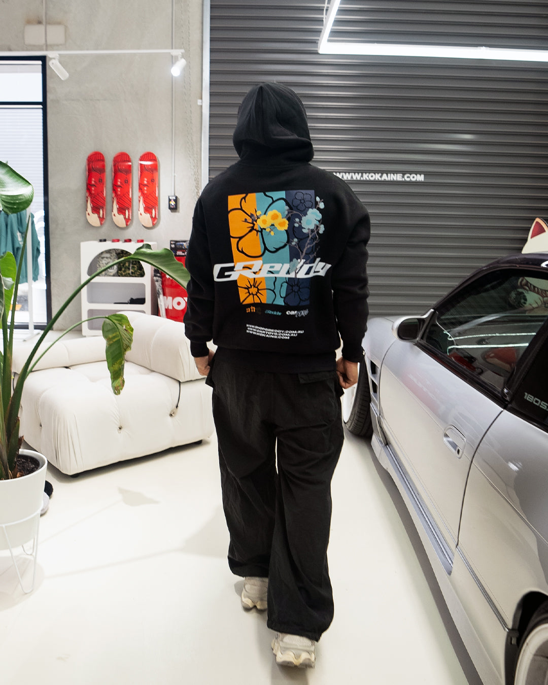 "GReddy" Collab Hoodie // BLACK