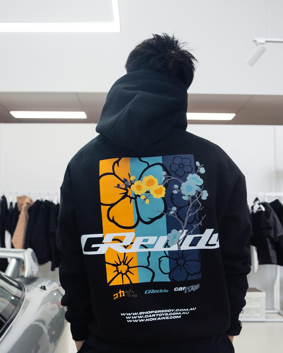"GReddy" Collab Hoodie // BLACK