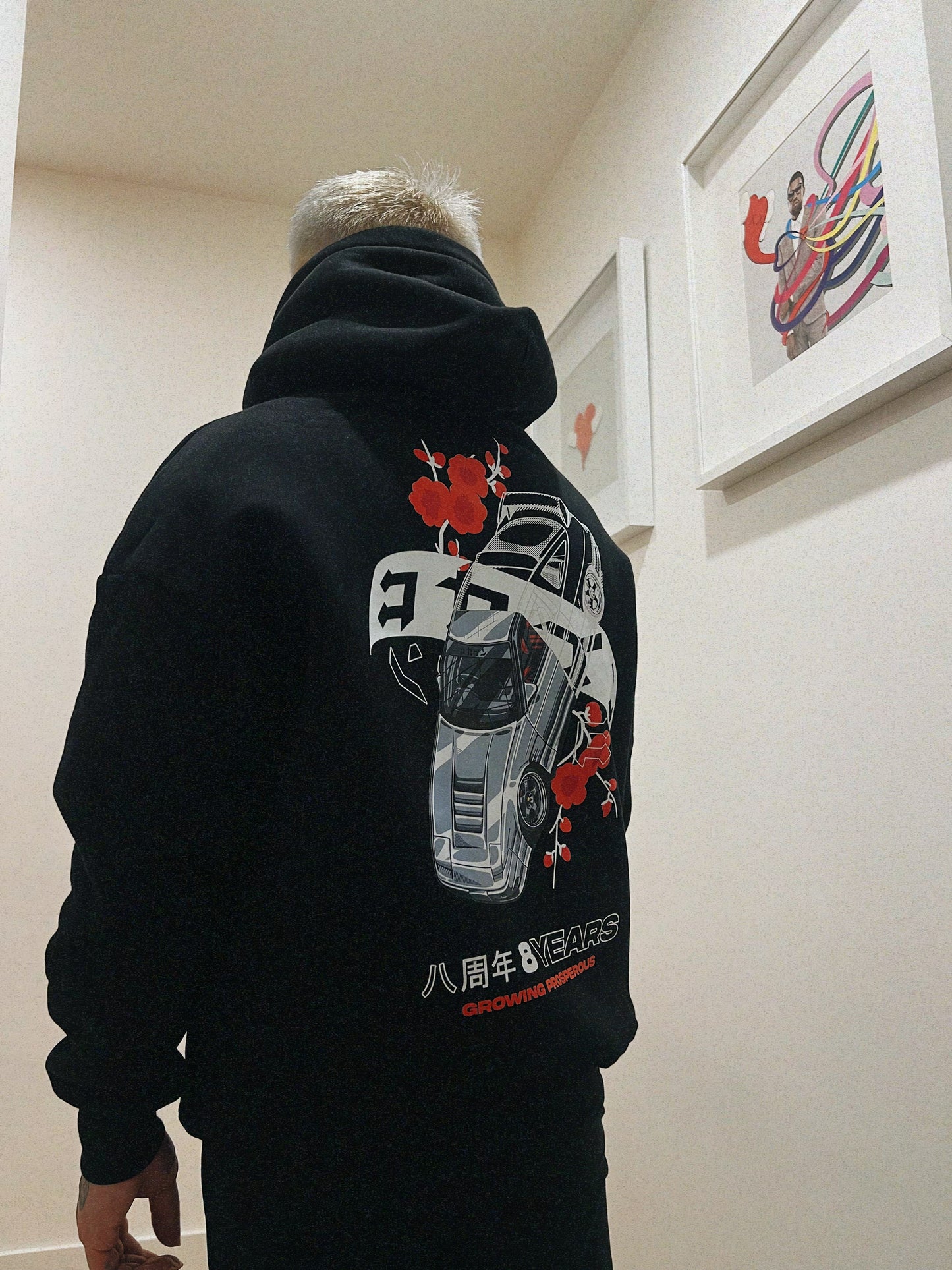 "8 YEARS" Hoodie // BLACK