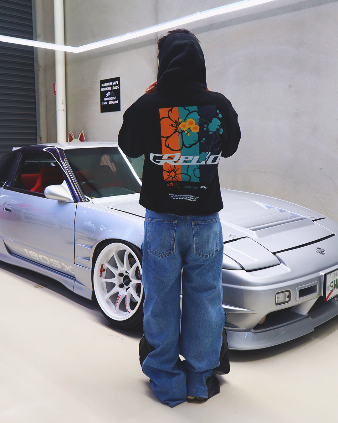 "GReddy" Collab Hoodie // BLACK