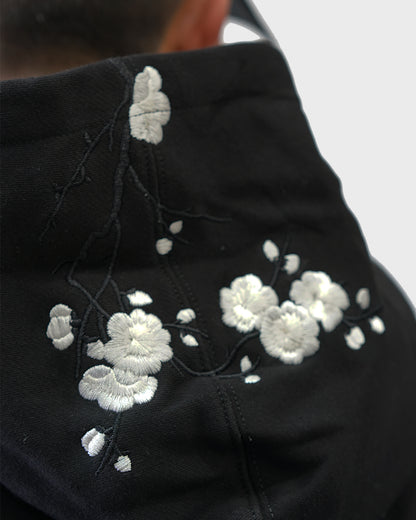 Black / White Blossom V1 //// Hoodie