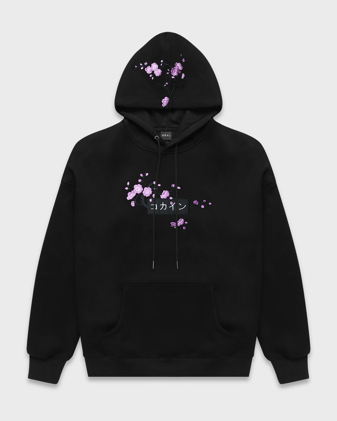 Black / Purple Blossom V1 //// Hoodie