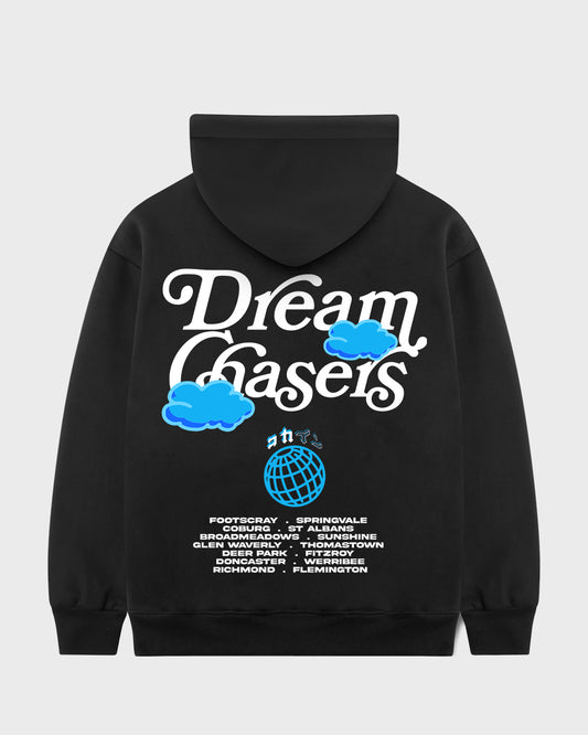 "Dream Chaser" WORLD Hoodie // BLACK