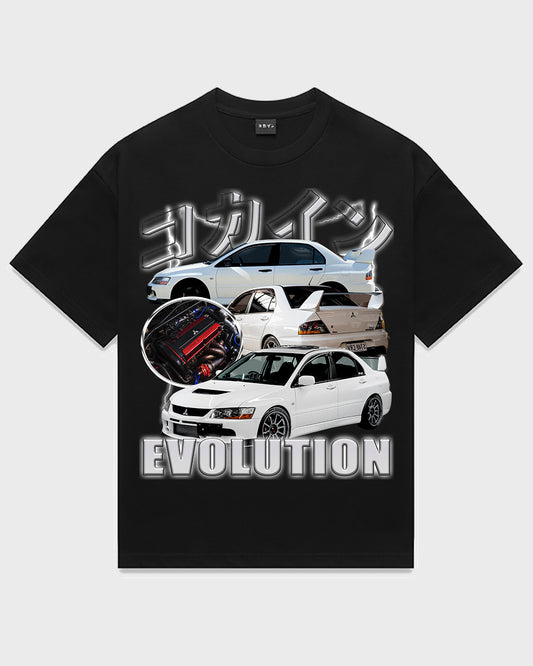 "EVO" Vintage T Shirt // Black