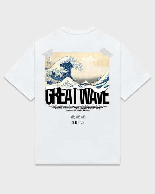 "The Great Wave" T Shirt // White
