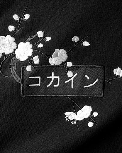 Black / White Blossom V1 //// Hoodie